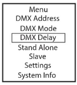 Cameo Studio PAR 4 G2 - DECALAGE DMX (DMX-DELAY) - 1