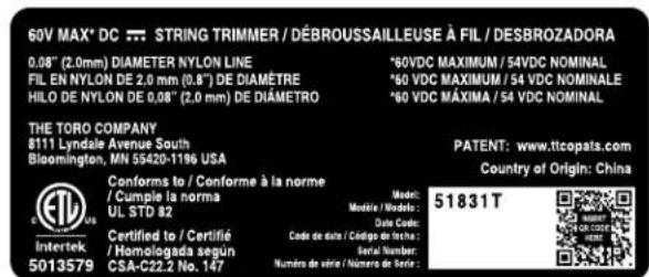 TORO 51831T - Desbrozadora de hilo 60V MAX de 33 cm (13") o 38 cm (15") con Flex - Force Power ™ Sy - 4