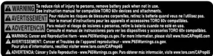 TORO 51831T - Autocollants de sécurité et d'instruction - 5