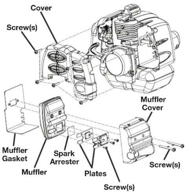 TORO 51970A - To replace the spark arrester: - 1