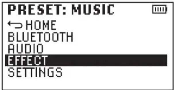 LD Systems ANNY 10 BPH B6 - EFFECT SETTINGS (EFFECT) - 1