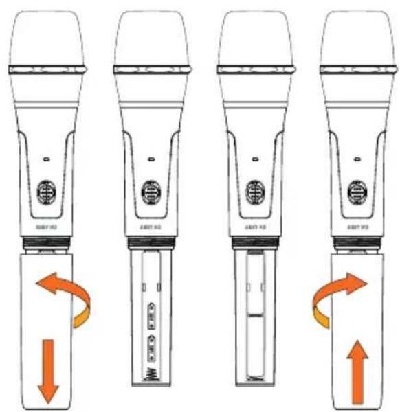 LD Systems ANNY 10 BPH B6 - REPLACING THE BATTERIES - 1
