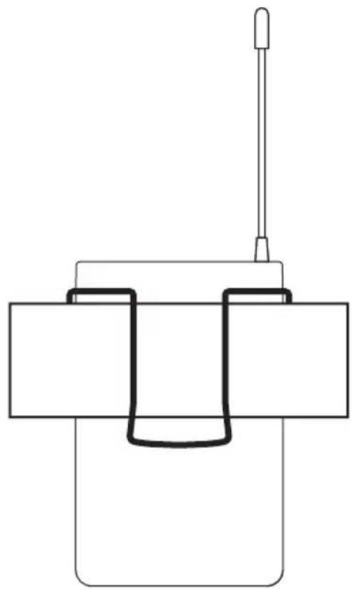 LD Systems ANNY 10 BPH 2 B5 - BEFESTIGEN DES TASCHENSENDERS - 1