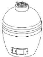 Grillmeister IAN 384594 - Keramische houtskoolgrill Mini Kamado - 7