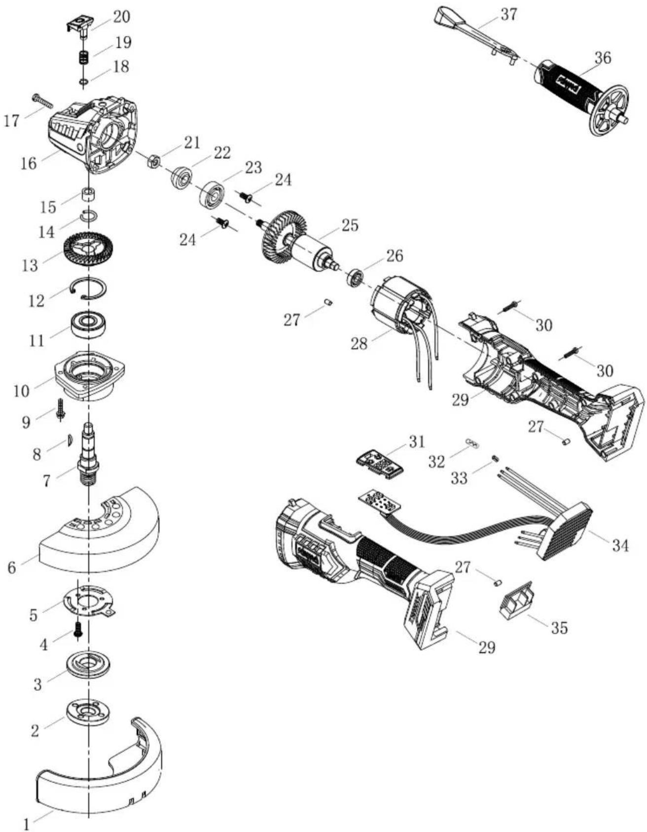 SCHEPPACH BC-AG125-X - İthalatçı: - 2