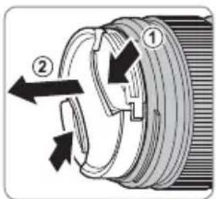FUJIFILM XF 16mm f/2.8 R WR - Suojusten poistaminen - 1