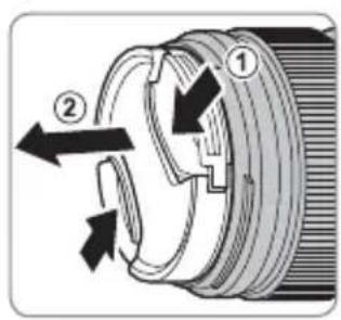 FUJIFILM XF 16mm f/2.8 R WR - Fjerning av dekselet - 1