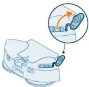 PHILIPS HomeRun 5000 XU5000 - Limpar o depósito de água e o recipiente do pó - 2