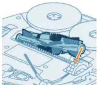 PHILIPS HomeRun 5000 XU5000 - Curățarea periei principale - 7