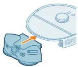PHILIPS HomeRun 5000 XU5000 - Curățarea lavetei de curățare rotative - 9
