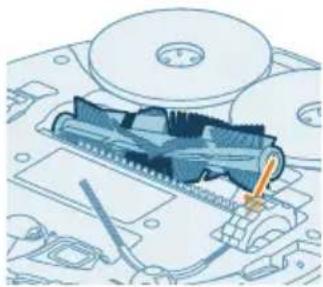 PHILIPS HomeRun 5000 XU5000 - Limpiar el cepillo principal - 7