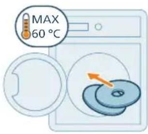 PHILIPS HomeRun 5000 XU5000 - Czyszczenie wkładki do mopa obrotowego - 4