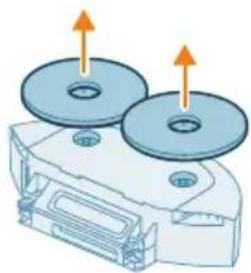 PHILIPS HomeRun 5000 XU5000 - Limpar a base da esfregona rotativa - 2