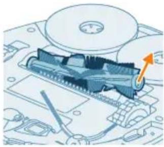 PHILIPS HomeRun 5000 XU5000 - Reinigen der Kehrwalze - 3