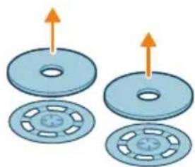 PHILIPS HomeRun 5000 XU5000 - Cleaning the rotary mop pad - 3