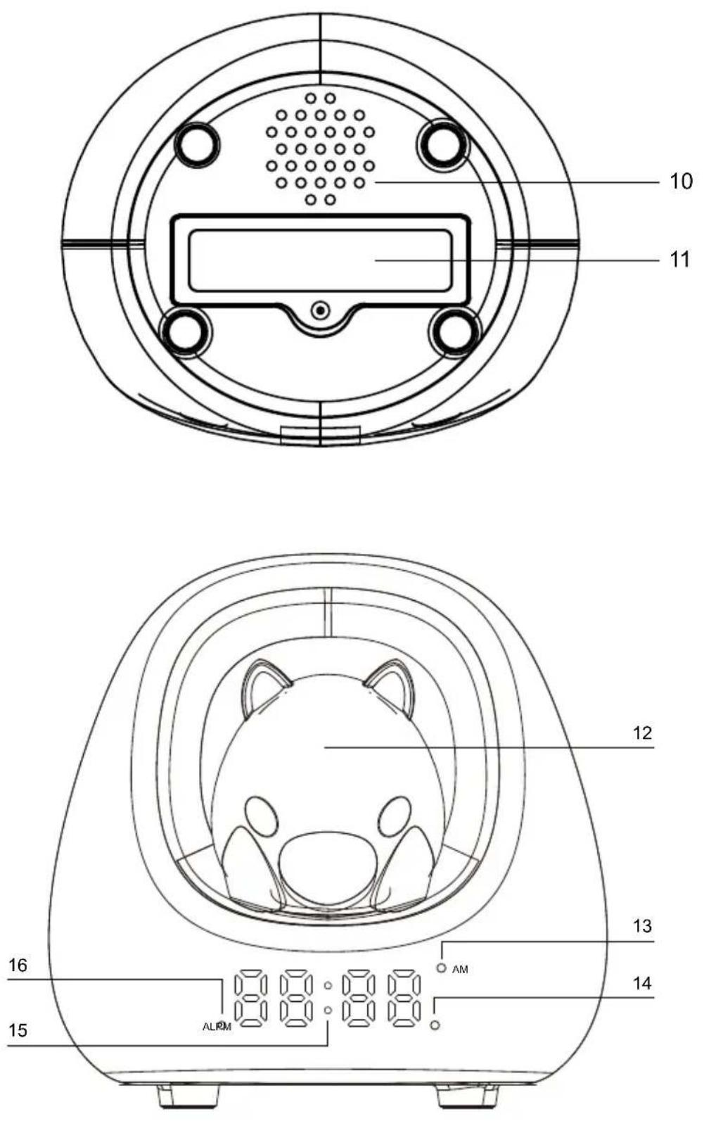 BIGBEN NESTKIDSCAT - Descrizione dei componenti - 2