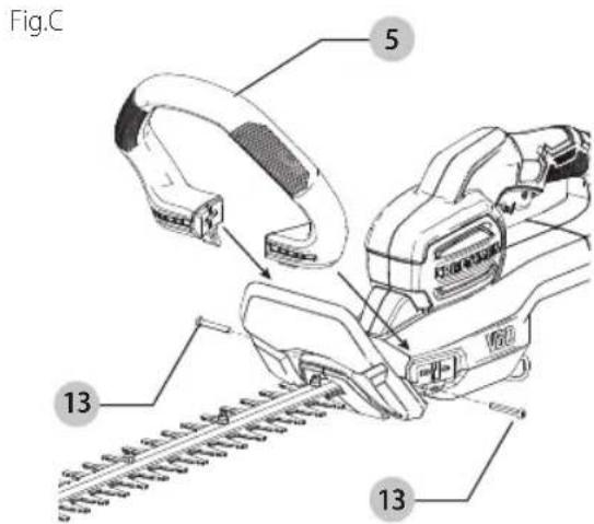 Craftsman CMCHTS860 - Attaching the Bail Handle (Fig. C) - 1