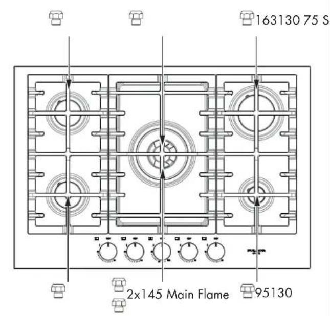 Fulgor Milano F4MGK30S1 - Pressure regulator conversion - 4