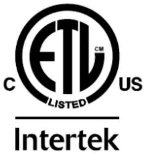 C LISTED US ETV C Intertek
