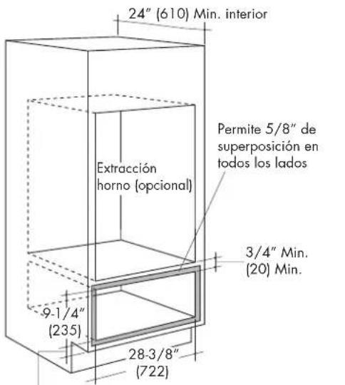 Fulgor Milano F7MWD30MB1 - INSTAACIÓN DEBAJO DE UN HORNO DOBLE - 1