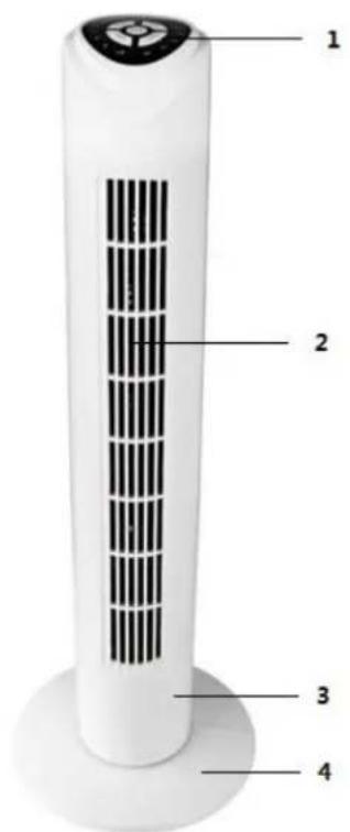 Melchioni MF 2413TOW - COMPOSANTS - 1