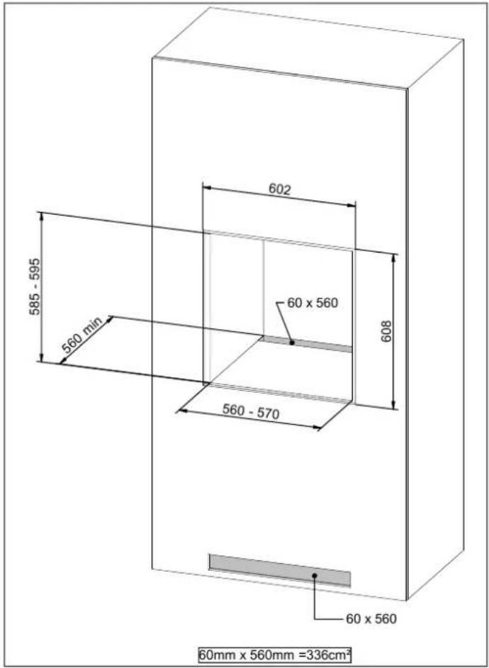 BERTAZZONI FMOD6117PTM3 - INSTALLATION UNDERNEATH A BUILT-IN HOB - 3