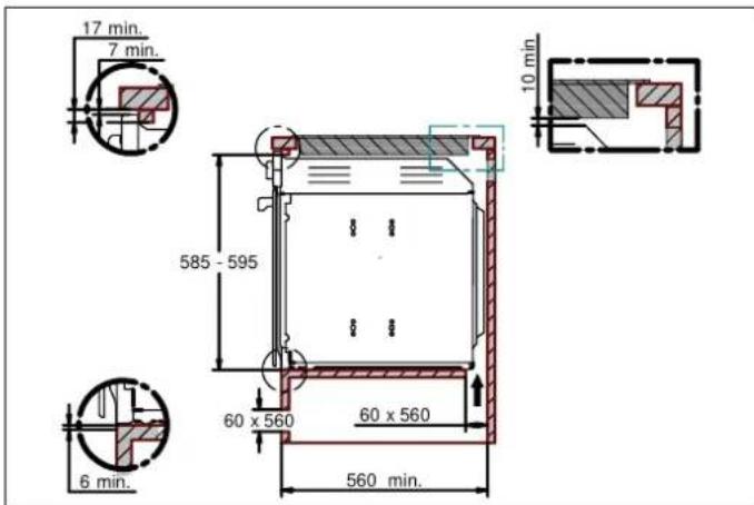 BERTAZZONI FMOD6117PTM3 - INSTALLATION UNDERNEATH A BUILT-IN HOB - 2