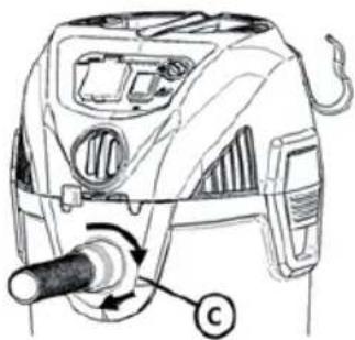 Starmix Energetic APDH-1430 - VACUMING - INSERTING AND REMOVING THE HOSE - 2