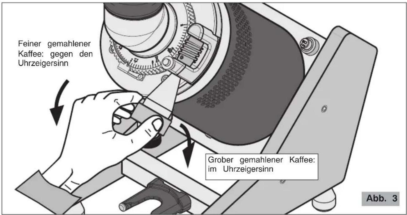 Ceado E37Z-Naked - EINSTELLUNG ZUM MAHLEN DES KAFFEES - 3