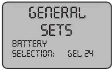 Ghibli & Wirbel ROUND 45 D 55 TOUCH - 7.1.b - Innstilling av batteritype - 1