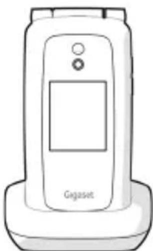 GIGASET GL795 - Akku einlegen und Abdeckung schließen - 2