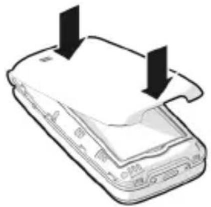 GIGASET GL795 - Inserting battery and closing cover - 2