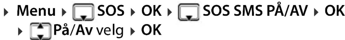 GIGASET GL795 - Aktiver/deaktiver SOS-SMS-meldinger - 1