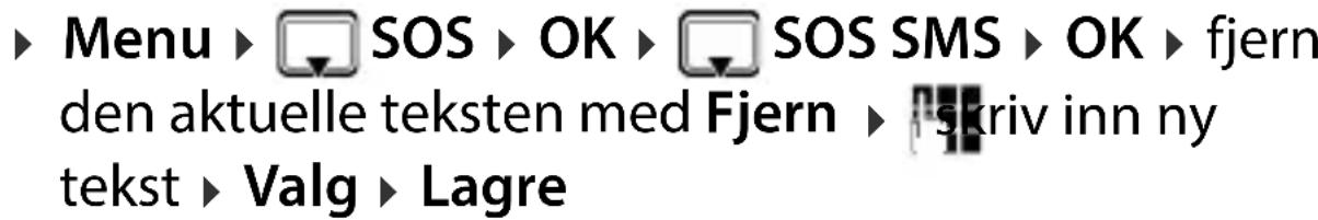 GIGASET GL795 - Skriv inn SOS-SMS-tekst - 1