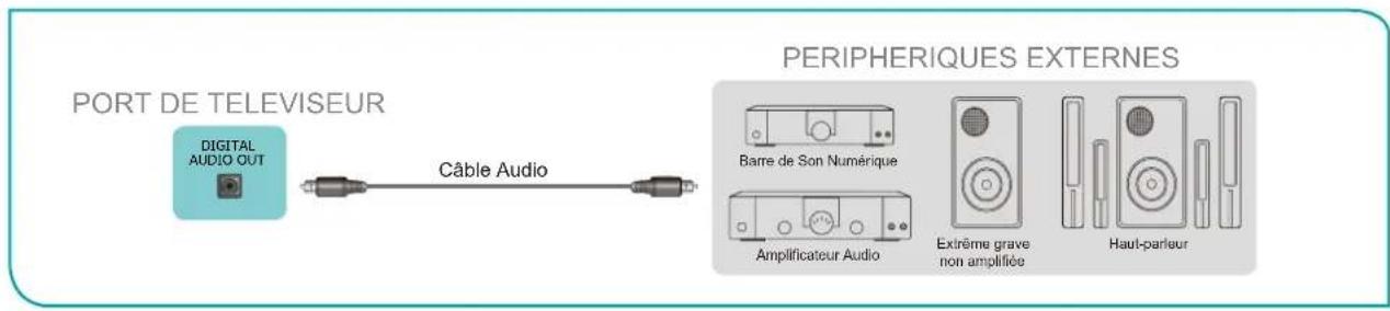 HISENSE 75A6Q - Connexion de haut-parleurs ou d'autres récepteurs audio - 1