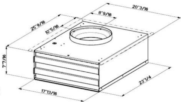 FABER RB900 - Dimensions de ventilateur - 1
