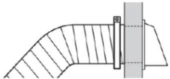 MAYTAG MGD7405RR - Raccorder le conduit d'évacuation au clapet - 1
