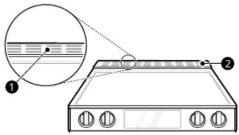 LG LSIL6334XE - Évent du four - 1