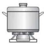 SABA TGV60N3F/C - Do not use cookware that overlaps the edge of the burner. - 2