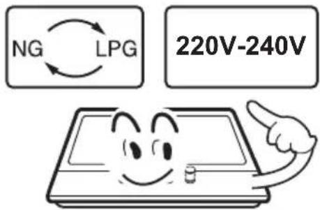 NG LPG 220V-240V