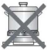 SABA TGV60N3F/C - Do not use cookware that overlaps the edge of the burner. - 1
