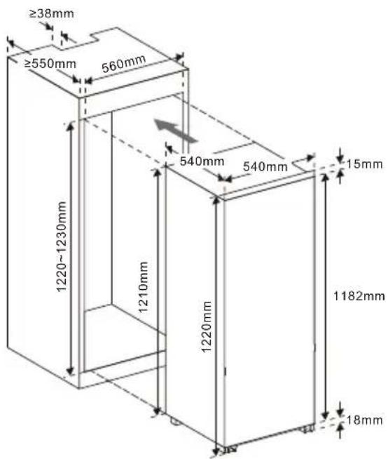 FAR RIE4122181/23EHO - Install the appliance - 1