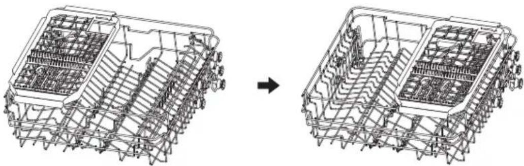 SABA DW14C44M24CW - Sliding cutlery rack - 1
