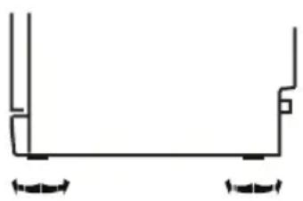 SABA DW14C44M24CBK - Levelling the Appliance - 1