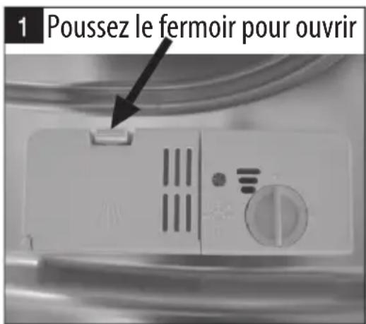 1 Poussez le fermoir pour ouvrir