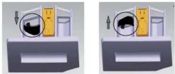 SABA FL613K24S - 9.Instructions pour la tasse de détergent liquide: - 1