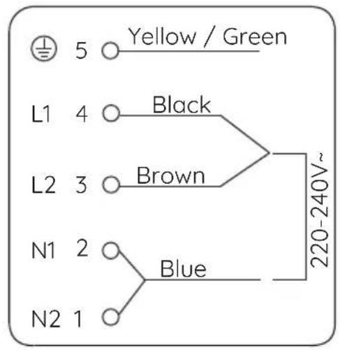 FAR TI70 SDT 4444 21 - Connecting the hob to the mains power supply - 6