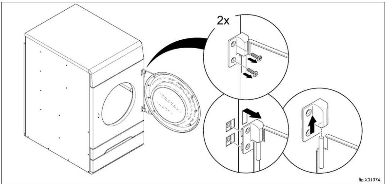 ELECTROLUX TD6-7 - Inversion de la porte - 1