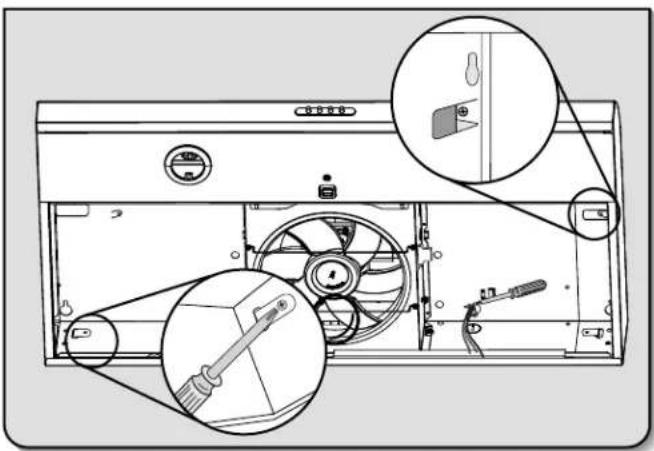 WHIRLPOOL UXT5230DSS - Montage de la hotte - 1