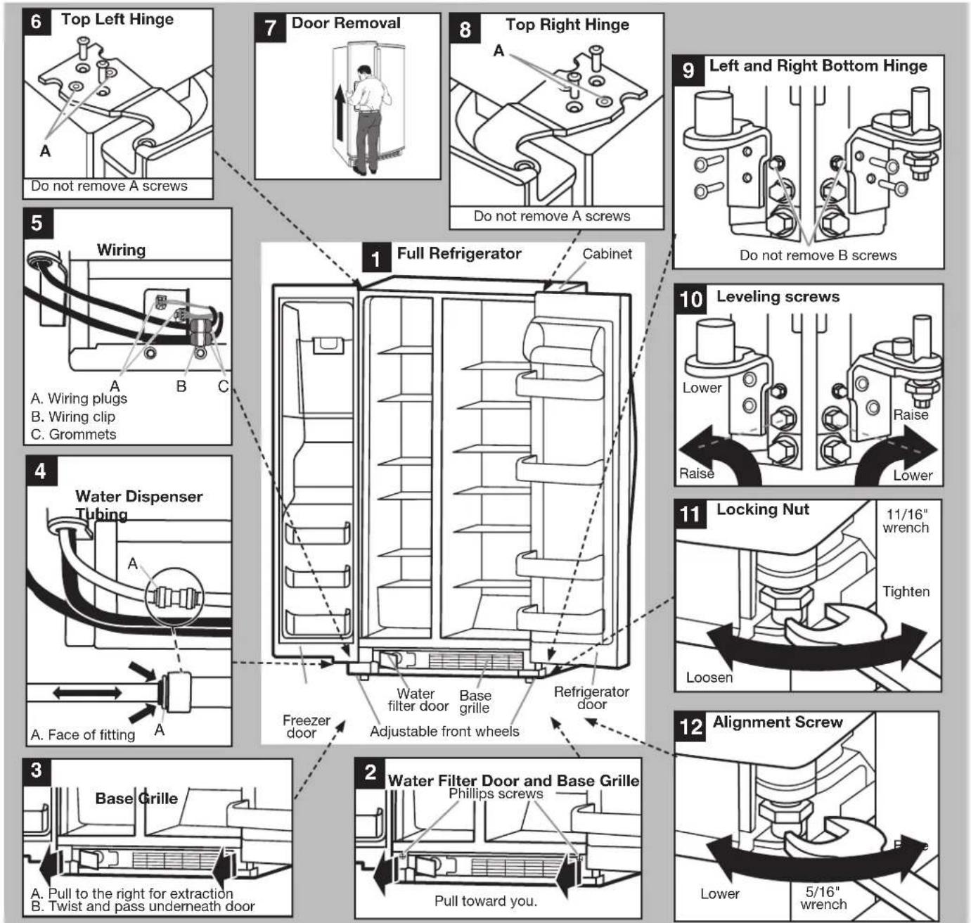 WHIRLPOOL WRS325SDBK - WARNING - 1